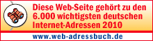 Auszeichnung des Web-Adressbuch für Deutschland 2009