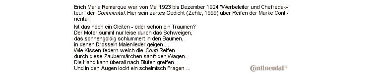 Ein Gedicht von Erich Maria Remarque, entnommen aus Volker Bugdahls "Erfolgsfaktor Markenname" (2005)