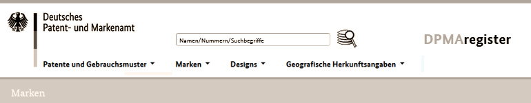 Markenrecherche online beim DPMA