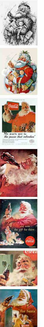 Von Hl. Nikolaus zum Coca-Cola Weihnachtsmann (u.a. mit Zeichnungen von Thomas Nast und Haddon Sundblom)