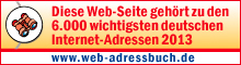 Auszeichnung des Web-Adressbuch für Deutschland