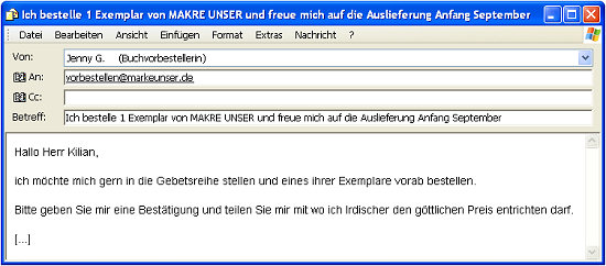 Sie möchten ganz irdisch auch ein himmlisches Exemplar bestellen? Dann klicken Sie einfach hier (und erfahren Sie mehr).